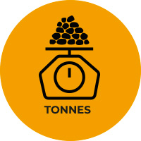 INDIQUEZ UNE QUANTITÉ EN TONNES