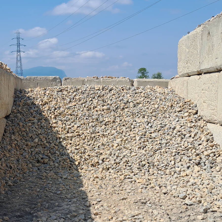 Gravier 20/80 concassé calcaire